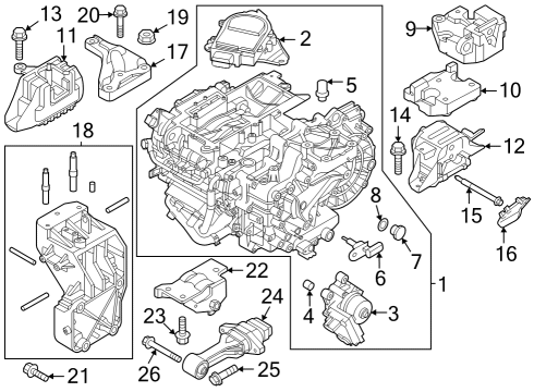 2024 Kia Niro EV Electrical Components Bolt Diagram for 21821-3K556-K