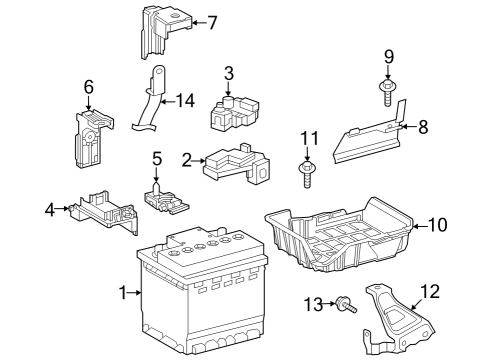 2023 Toyota Corolla Battery Positive Term Diagram for 82651-10010