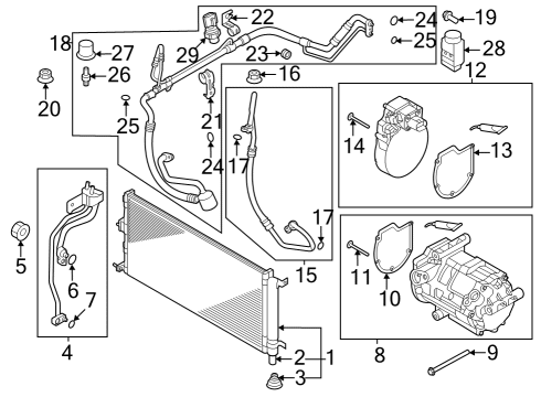 2024 Kia Niro Condenser, Compressor & Lines Core-Charge Valve Diagram for 97812-22300