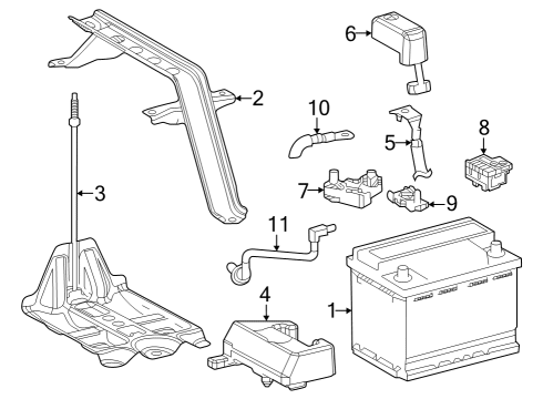 2024 Toyota Grand Highlander Battery BLOCK ASSY, JUNCTION Diagram for 82670-48160
