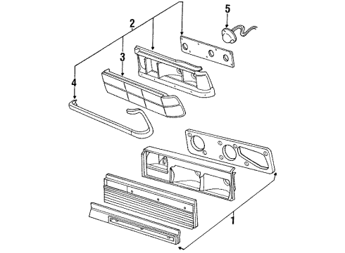 Mopar 4864259 Socket Tail Stop & Turn Lp