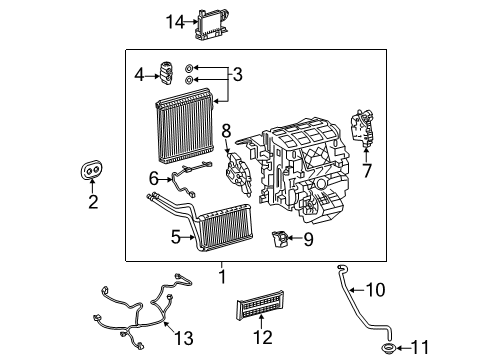 2022 Lexus UX200 Air Conditioner Harness, Air CONDITI Diagram for 82212-76020