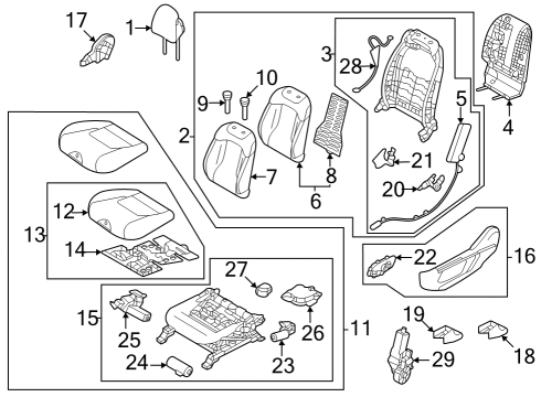 2023 Kia Sportage Power Seats UNIT ASSY-MEMORY POW Diagram for 95450P1000