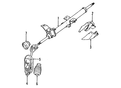 Mopar MB359885 Switch, Column, Q Eng.