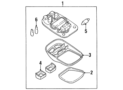 Kia 0K20C5131022 Lamp-Room