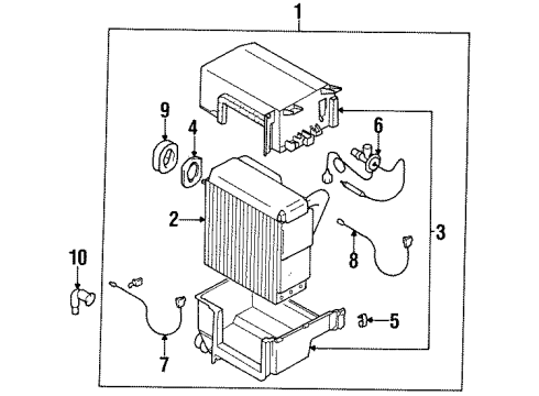 1995 Dodge Avenger Air Conditioner Hose-Heater Diagram for MB938443