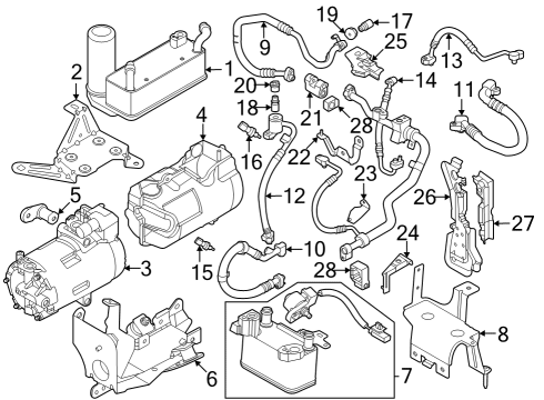 2021 Mini Cooper Switches & Sensors Pressure Sensor Diagram for 64539323658