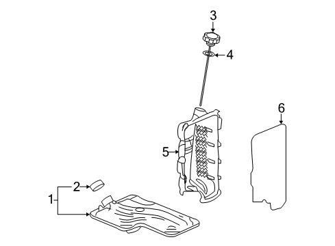 2017 GMC Terrain Automatic Transmission Seal Kit, Automatic Transmission Service (Overhaul) Diagram for 24276290