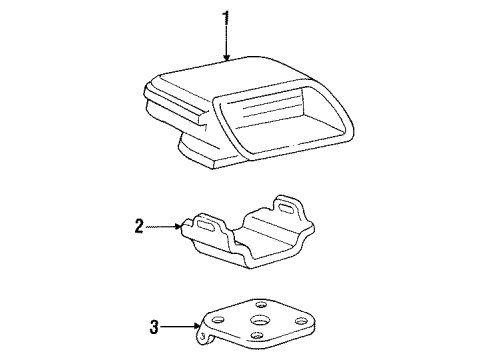 GM 16509761 Lamp Asm-High Mount Stop