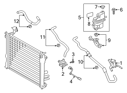 2019 Toyota Avalon Oil Cooler Hoses Diagram for G9227-06041