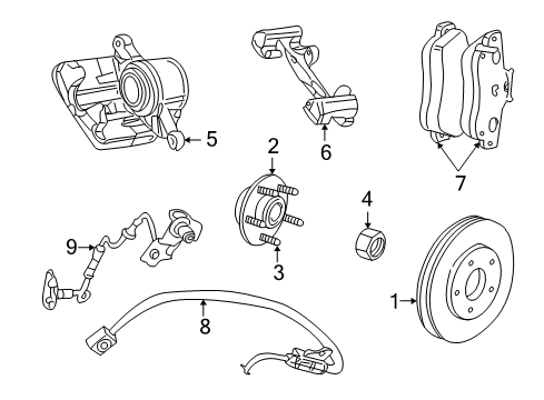 2001 Dodge Stratus Anti-Lock Brakes Bolt Diagram for 6506486AA