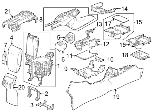 2023 Honda HR-V Center Console Bolt-Washer (6X16) Diagram for 90123-SJA-000