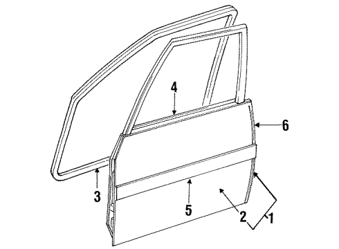 Ford F7CZ5820938APTM Side Molding