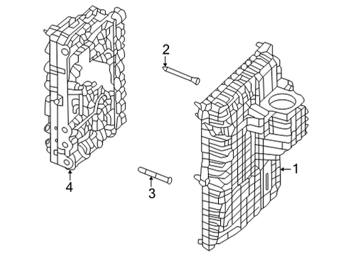 2022 Ram ProMaster 2500 Transaxle Parts Bolt-6 LOBE RECESSED Head Diagram for 6510973AA