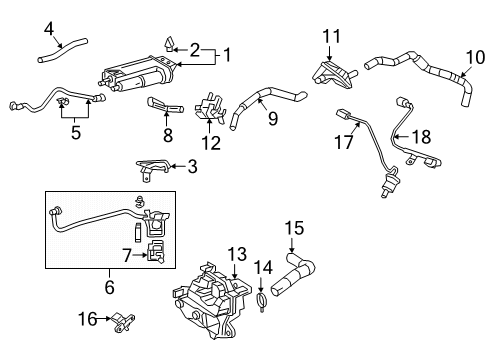 2020 Lexus UX200 Powertrain Control Hose Sub-Assembly, Fuel Diagram for 77404-76100