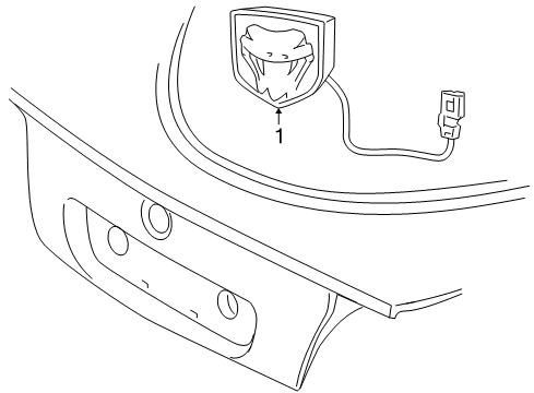 Mopar 5030501AB Wiring-High Mounted Stop Lamp