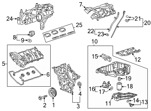2018 GMC Acadia Senders Fuel Gauge Sending Unit Diagram for 84891115