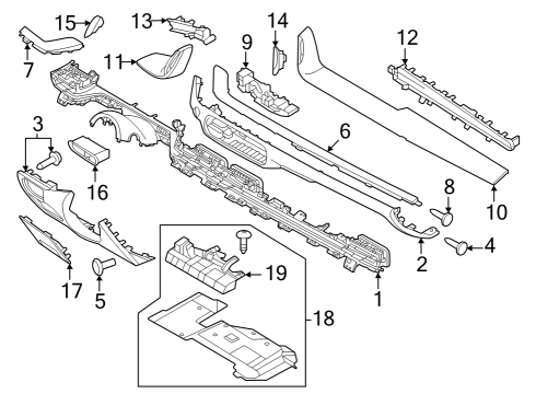 2023 Genesis G90 Instrument Panel Bolt-Washer Assembly Diagram for 84433-D2000