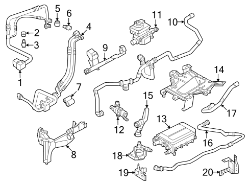 2023 BMW i7 Rear A/C Lines Fillister Head Screw With Collar Diagram for 07149190688