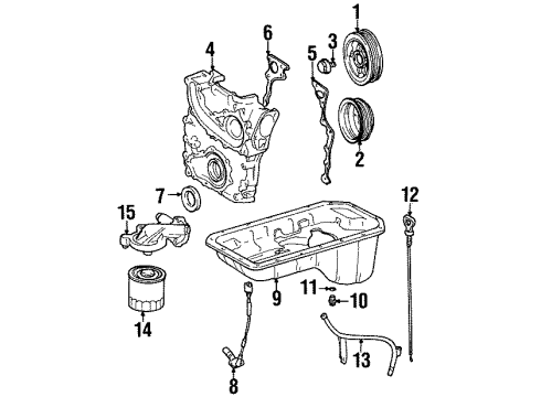 2000 Toyota Echo Front Door Fuel Filter Diagram for 23300-62020