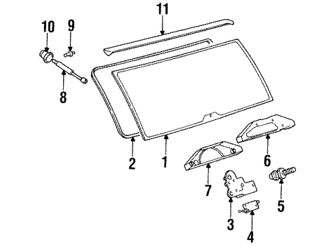 1994 BMW 530i Trunk Sealing Diagram for 51248149164