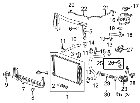 2010 Chevrolet Equinox Powertrain Control Lower Oxygen Sensor Diagram for 12612430
