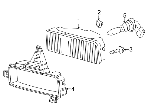 Toyota 81026-60041 Fog Lamp Assembly