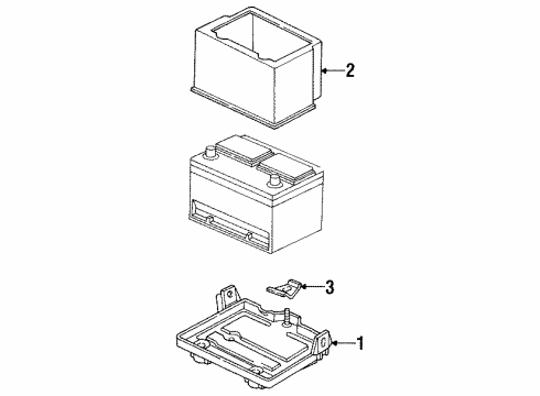 1994 Chrysler LHS Battery Wiring Diagram for 68002313AA