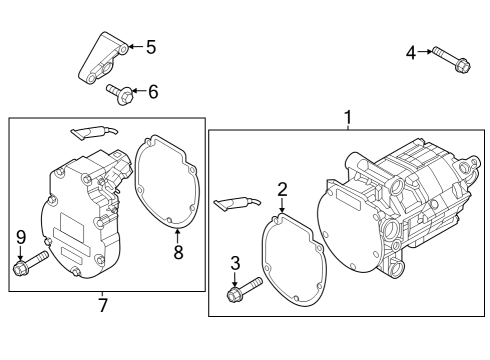 2024 Kia Niro EV Condenser, Compressor & Lines INVERTER KIT-COMPRES Diagram for 977S5AO000