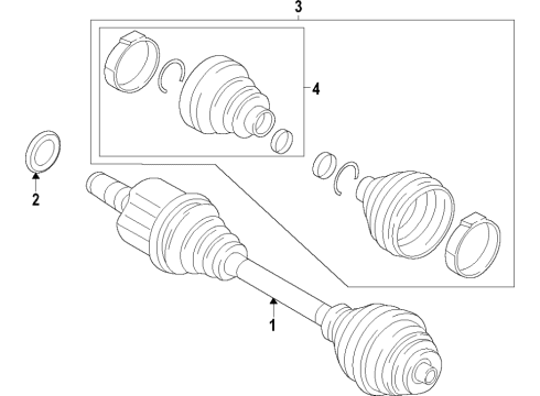 BMW 24-27-8-699-895 SHAFT OIL SEAL, DRIVESHAFT