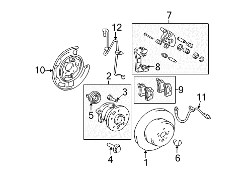 2008 Lexus RX400h Anti-Lock Brakes Hose, Flexible Diagram for 90947-A2039