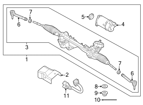 2021 Kia K5 Steering Column & Wheel, Steering Gear & Linkage Flexible Coupling Diagram for 56380-C1500