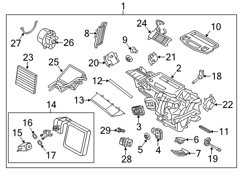 2015 Ford Fiesta Air Conditioner AC Hose Diagram for C1BZ-19835-D