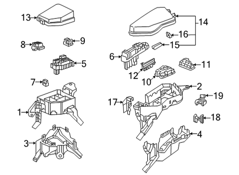 2023 Toyota Venza Fuse & Relay Fusible Link Diagram for 90982-08294