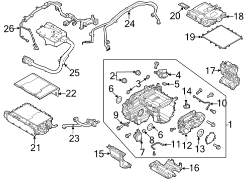 2022 Kia EV6 Traction Motor Components Seal-Oil Diagram for 459513B000