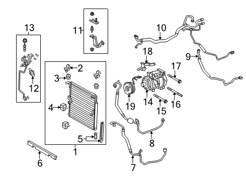 2012 Lexus GX460 Air Conditioner Tube, Suction, No.1 Diagram for 88717-6B290