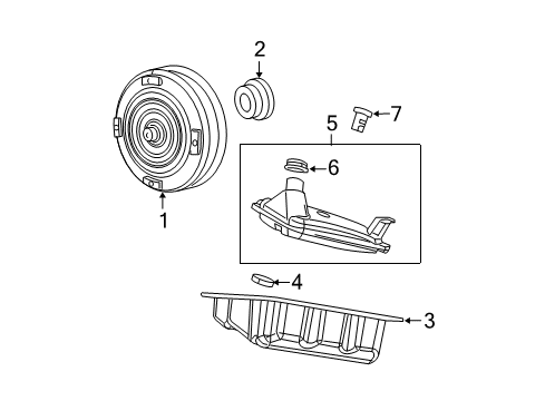 2010 Dodge Avenger Automatic Transmission Trans Pan-Transmission Oil Diagram for 5078556AA