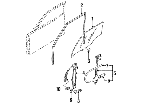 Ford F1CZ5823342D Window Handle