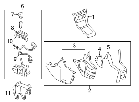 2014 Chevrolet Captiva Sport Gear Shift Control - AT Shift Control Cable Diagram for 25874317