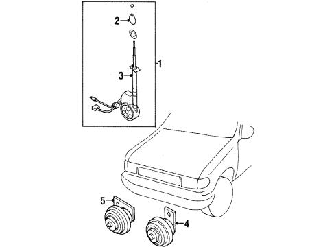 Acura 8-97018-462-0 Relay, Horn
