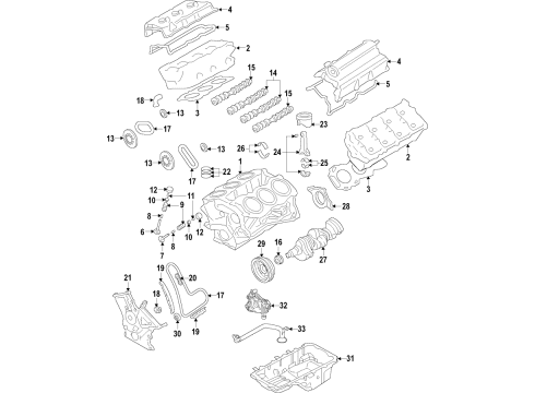 2018 Ford Transit-150 Engine Parts, Mounts, Cylinder Head & Valves, Camshaft & Timing, Variable Valve Timing, Oil Cooler, Oil Pan, Oil Pump, Crankshaft & Bearings, Pistons, Rings & Bearings Control Valve Solenoid Diagram for AT4Z-6M280-C