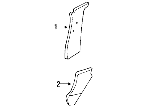 Nissan 76983-16C10 Box Assembly Rear Side