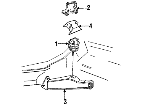 GM 14104624 BRACKET, Engine Mounting