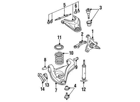 Mopar 52059041 Front Left Upper Control Arm