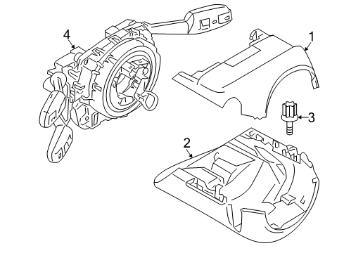 2013 BMW 128i Switches Combination Switch Diagram for 61319169754