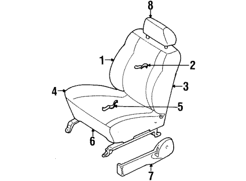 Ford F7CZ54632A22AA Seat Cushion
