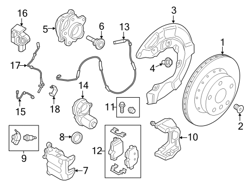2024 BMW M3 Rear Brakes CALLIPER CARRIER Diagram for 34209500728