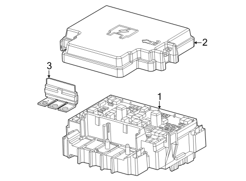 2024 Jeep Grand Cherokee Fuse & Relay HIGH CURRENT Diagram for 68498509AA