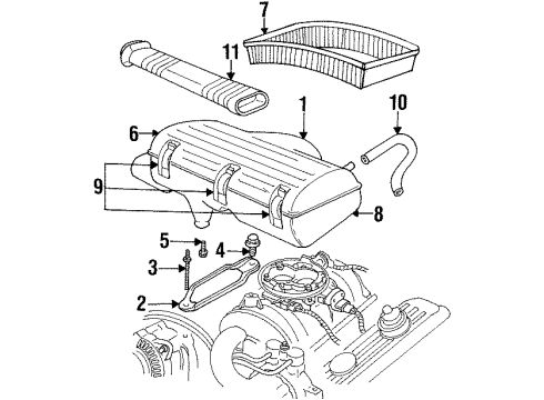 Mopar 4897842AC Cover Pkg-Air Cleaner