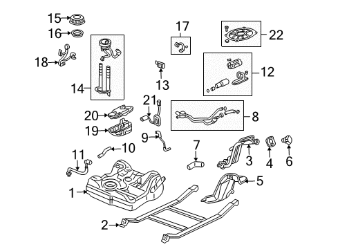 2002 Honda Civic Fuel Supply Cap, Fuel Filler (Toyoda) Diagram for 17670-S6M-A32